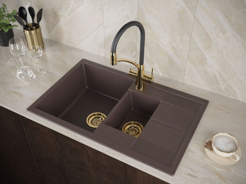 Смеситель для кухни Paulmark SIEGEN Si213111-G на мойку золото - фото 2